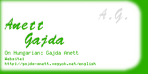 anett gajda business card